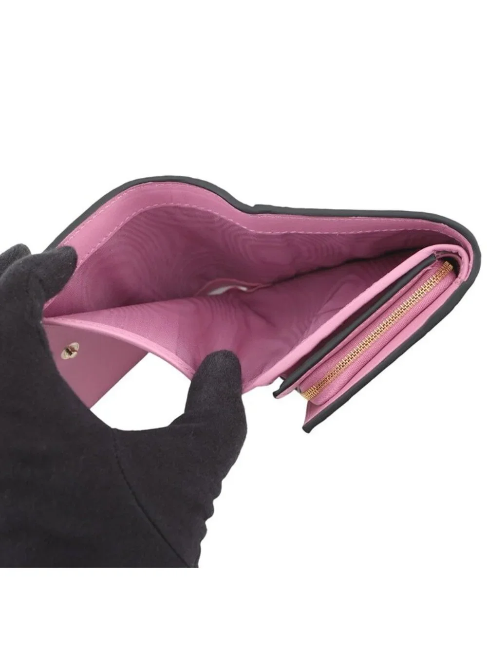 ★SOLD★ Gucci Bifold Wallet Double Compact Leather - Picture 5 of 10